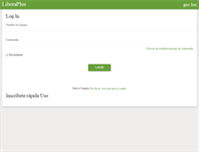 Tablet Screenshot of liberaplus.com